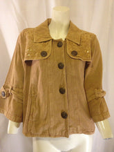 Load image into Gallery viewer, Urban Tribe 1987 Womens Vintage Light Brown Embellished Denim Jacket Small