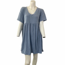 Load image into Gallery viewer, Wild Fable Shirt Dress Babydoll Blue Short Sleeve Womens Size Small