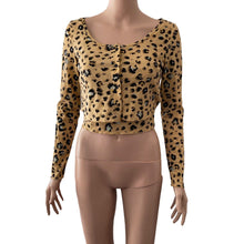 Load image into Gallery viewer, BP Top Womens Small Twofer Animal Print Ribbed Stretch