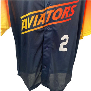 Las Vegas Aviators Baseball Jersey Mens XL Button Front Multicolor 51s Baseball