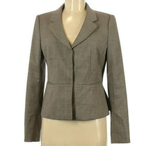 Load image into Gallery viewer, Ann Taylor Blazer Womens Gray Wool Blend Size 8