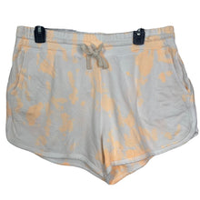 Load image into Gallery viewer, Sundry Sweat Shorts Orange White Tie Die Womens Sundry Size 4 Stretch XL