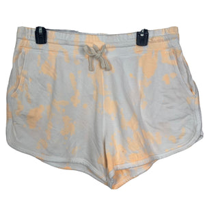 Sundry Sweat Shorts Orange White Tie Die Womens Sundry Size 4 Stretch XL