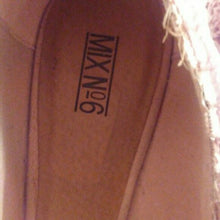 Load image into Gallery viewer, Mix Number 6 Womens Champagne Pink Summer Wedges Size 10M