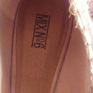 Mix Number 6 Womens Champagne Pink Summer Wedges Size 10M