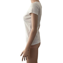 Load image into Gallery viewer, Lafayette 148 Tshirt White Short Sleeve Womens New stretch PXS