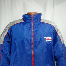 Load image into Gallery viewer, Pepsi Cola Vintage 1990s Mens Blue Red Silver Jacket Large