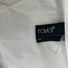 Load image into Gallery viewer, Ravel Blouse White Eyelet Zip Front Women’s Sleeveless Size Large