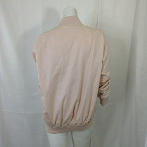 Buffalo David Bitton Womens Pale Pink Light Zip Front Jacket Size Medium