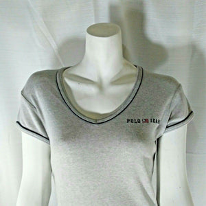 Ralph Lauren Polo Jeans Company Womens Vintage Gray Short Sleeve Tshirt Small