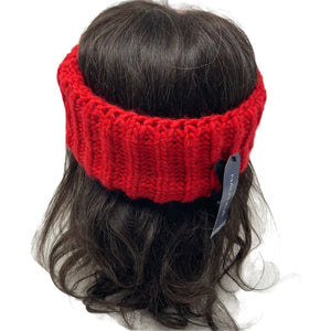 Nautica Cable Knit Headband Red One Size