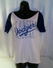 Load image into Gallery viewer, Los Angeles Dodgers Women&#39;s Pink Short Sleeve Baseball T-shirt