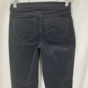 Old Navy Rockstar Womens Black Corduroy raw Hem Pants Size 0 Regular