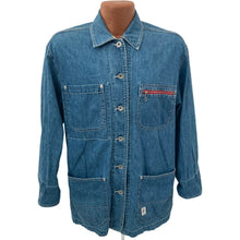 Load image into Gallery viewer, DKNY Jeans Shirt Men’s Denim Medium Wash Button Front Size P Small