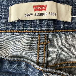 Levis 526 Jeans Slender Boot Womens Jeans Blue Size 8S