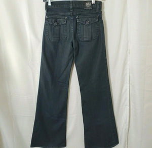 Rock & Republic Suzie Womens Black Denim Wide Leg Jeans Size 24