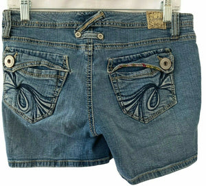 Jalate Womens Blue Denim Short Shorts Juniors Size 7