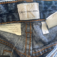 Load image into Gallery viewer, Calvin Klein Shorts Denim Womens 3 Cutoff Distressed Medium Wash