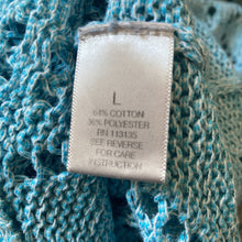 Load image into Gallery viewer, Leo &amp; Nicole Sweater Womens Large Light Blue Knit