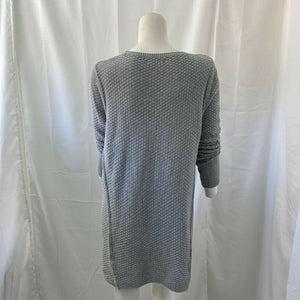 De Collection Womens Gray Cable Knit Sweater Small