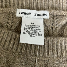 Load image into Gallery viewer, Sweet Romeo Sweater Womens Medium Hela Brown Gray Taupe