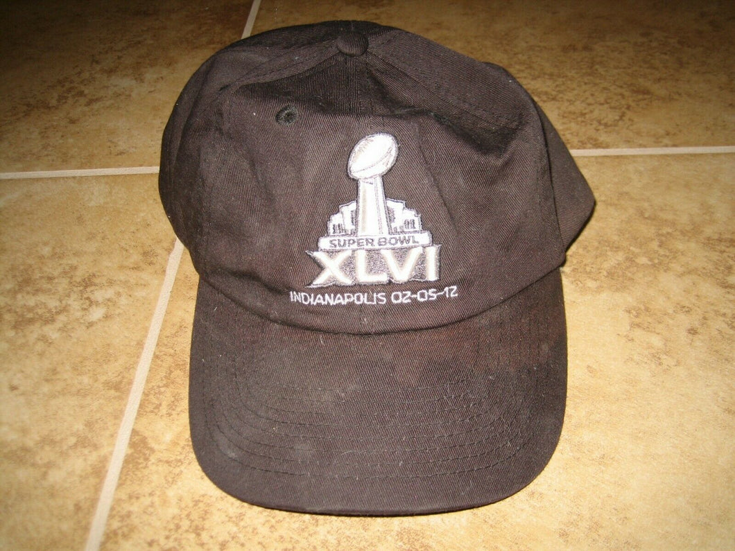 SUPER BOWL XLVI 2012 BASEBALL HAT CAP ADULT ONE SZ NFL FOOTBALL NEW YORK GIANTS