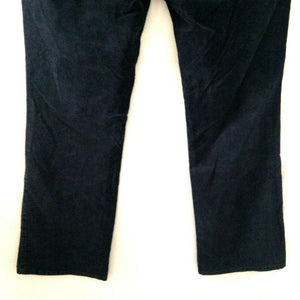 Old Navy Womens Midrise Dark Blue Black Corduroy Pants Size 12