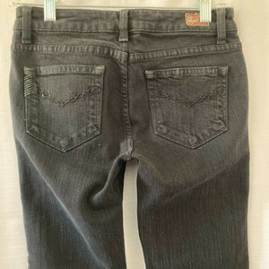 Paige Hollywood Hills Womens Dark Wash Black Boot Cut Jeans 26