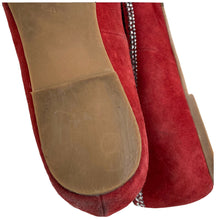 Load image into Gallery viewer, Jeffrey Campbell Shoes Marti Stud Flats Red Suede Womens Size 8