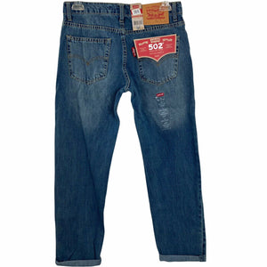 Levi’s 502 Jeans Regular Taper Vertical Stretch Medium Wash 14 Regular 27x27