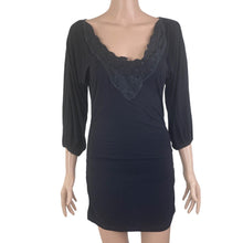Load image into Gallery viewer, Guess Dress Women&#39;s Medium Black Beaded Embellished Mini Stretch