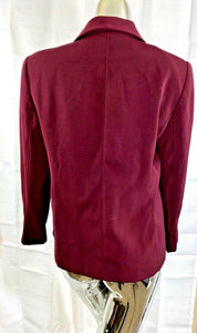 Vintage Paul Harris Burgundy Women's Business Blazer Medium