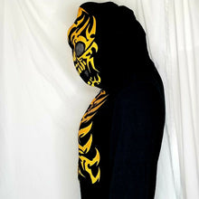 Load image into Gallery viewer, FSD Boys Hoodie Tribal Skeleton Built In Face Kids Boys Size Medium