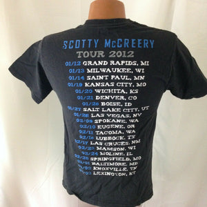 Scotty McCreery Tour T-shirt 2012 Size Small american Idol concert