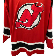 Load image into Gallery viewer, vintage 90s new jersey devils Starter Jersey XL nhl hockey sewn stitched NJ red