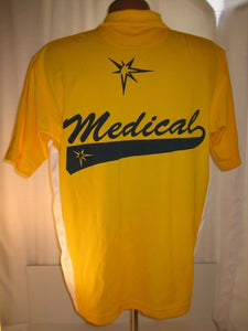 RARE Tampa Bay Rays Med staff baseball golf shirt adult size M stitched mlb