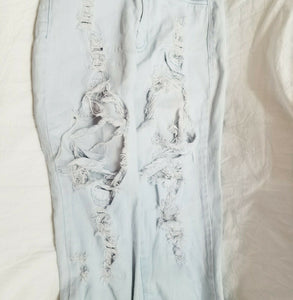 Aphrodite Jeans Light Wash Distressed Womens Juniors size 1