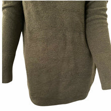 Load image into Gallery viewer, RDI Sweater Mock Neck Dark Olive Green Textured Women&#39;s Pullover Size Large