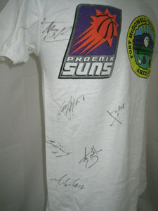 phoenix suns basketball clinic signed x6 shirt adult size S NBA autographed