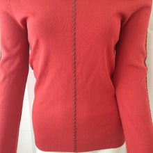 Load image into Gallery viewer, Studio G Women&#39;s Rust Colored Red Orange Off Shoulder Sweater Small
