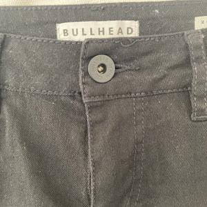 Bullhead Shorts Denim Dark Wash Roll up Women Juniors 3 Black Short Shorts