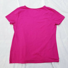 Load image into Gallery viewer, The Spazmatics Las Vegas Short Sleeve Hot Pink Womens Round Neck Tshirt L 12-14