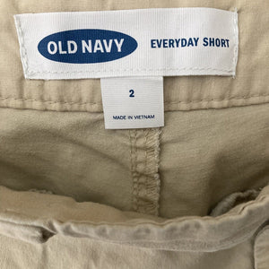 Old Navy Shorts Everyday Short Womens Size 2 Khaki Chino