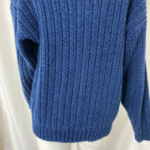 Vintage 80s Ruff Hewn Womens Heavy Oversized Cable Knit Sweater Large