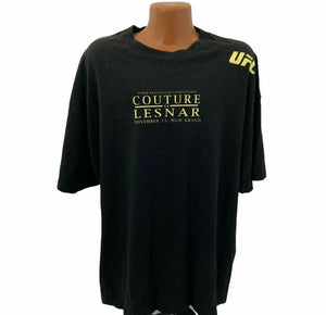 original rare 2008 UFC 91 couture vs lasnar fight shirt 3XL mgm las vegas