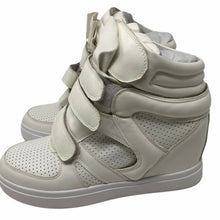Load image into Gallery viewer, Mario Rossini Sneakers High Top Wedges Womens White Size 40 US Size 9