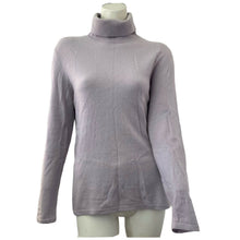 Load image into Gallery viewer, Classiques Entier 100% Cashmere Turtleneck Sweater Medium Petite Womens Lilac