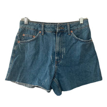 Load image into Gallery viewer, Topshop Shorts Womens Size 4 Denim Aline Distressed Medium Wash New