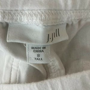 J Jill Womens White Pants Size 8 Tall