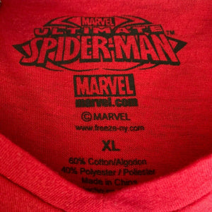 Marvel Ultimate Spider Man Unisex Red tShirt Size XL